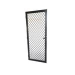 ProtectorAl 810 x 1980mm Black Fixed Grille Screen Door