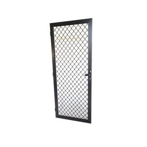 ProtectorAl 810 x 1980mm Black Fixed Grille Screen Door