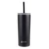 Oasis Super Sipper Stainless Steel Insulated Tumbler w/ Straw 600ml Black