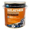 PPG Paints 4L White Low Sheen Weather Tough Exterior Paint - 4L