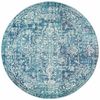 Sense 253 Blue 150x150cm Round - Small Pet Friendly Power Loomed Rug