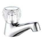 Mondella Cadenza Chrome & Clear 1/2 Turn Single Basin Tap WELS 4 Star 7.5L/min