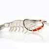 95mm Chasebait Flick Prawn Soft Plastic Fishing Lure with 4gm Lead Weight - Crystal