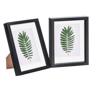 Nicola Spring 8" X 10" Black 3d Box Photo Frames - 5" X 7" Mount - Pack Of 2