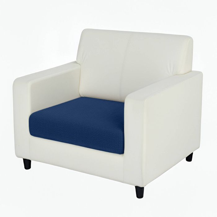 Anyseat Sofa Cover Navy Polyester Thick Stretchable Cushion For Living Room 1pc Normal Size 45-60cm