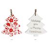 LVD Tree Folk Home/Office Hanging X-mas Display Ornament Decor 8x9cm Red