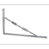 Carinya 500 x 300 x 40mm Heavy Duty Galvanised Twisted Stay Bracket - Single