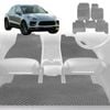 6D Diamond Car Floor Mats for Porsche Macan 2014-Current-Full Set-Grey-Outback GT