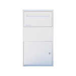 Sandleford 75cm White Matte York Parcel Letterbox