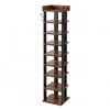 Levede Narrow Shoe Rack Vertical 9-Tier Shoe Storage Organiser Shelf Side Hooks