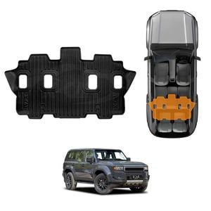 3D Third Row Seat Floor Mat for Toyota Prado 250 Series 7 Seater 2024-Onwards Mats Carpet Liner
