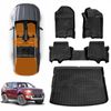 3D All-Weather Floor Mat Boot Liner Carpet for Ford Everest 2015-2022 Cargo Trunk Mat Luggage