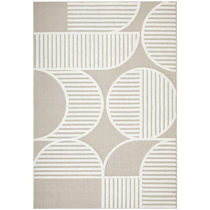 The Rug Connection Skye Leo Beige 290x200cm - Large Pet Friendly Indoor Floor Rug