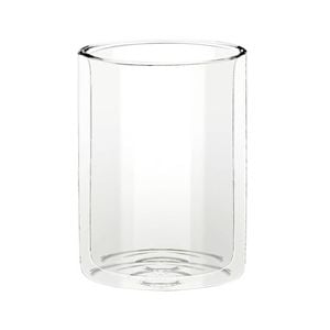 Wilmax England Thermo 250ml Straight Double Wall Glass Cup - Clear