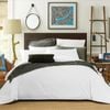 CottonMore 100% Bamboo Silk Feel Soft Doona Quilt Cover Set White - Queen