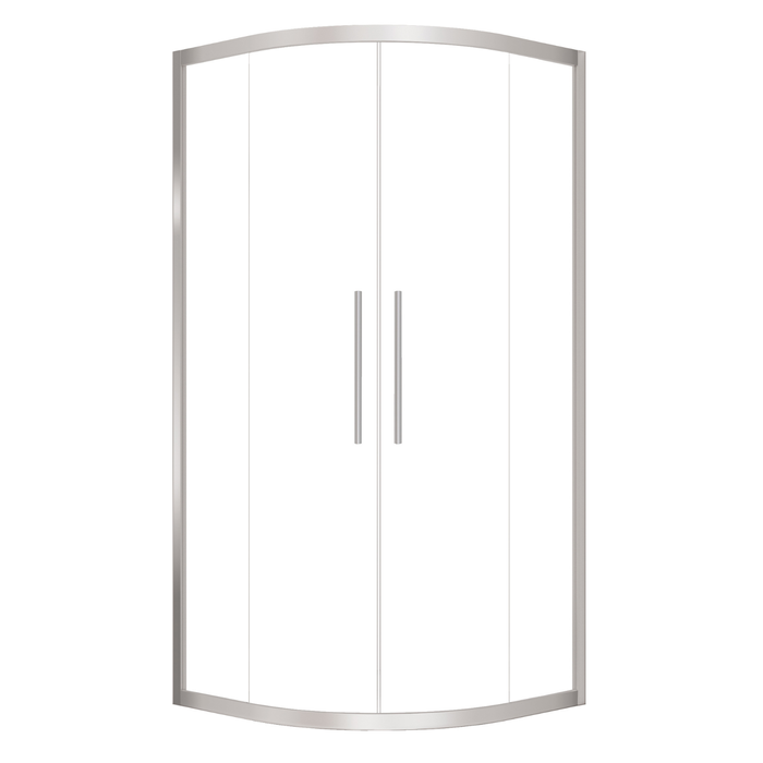 Stein 1000 x 2000mm Chrome Georgia Curved Shower - Door Only