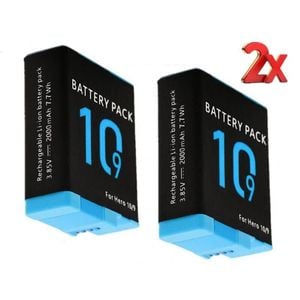 2 Pack| Gopro Compatible Hero 9 / 10 / 11 / 12 Replacement Battery