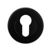 Lockwood 55mm Matt Black Round Euro Velocity Escutcheon