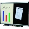 Quartet Dual 90x60cm Combo Whiteboard/embossed Foam Board Wall Hanging W/ Marker