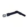 Cleanstar Bent End Piece Plastic W/ Hul Ring 32mm Vacuum Hose 35mm Rod Black