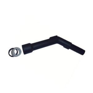 Cleanstar Bent End Piece Plastic W/ Hul Ring 32mm Vacuum Hose 35mm Rod Black