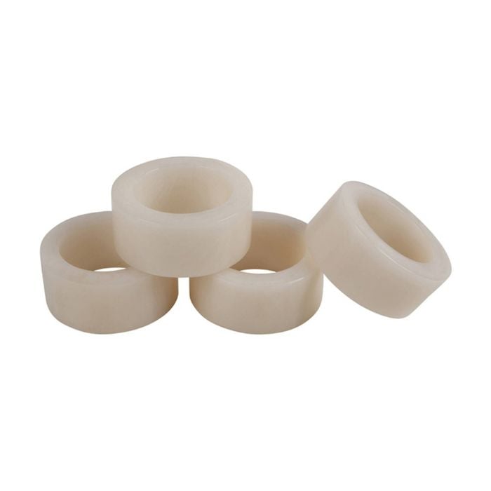 4pc Maine & Crawford Ophelia 6cm Resin Napkin Ring Kitchen Table Organiser Brown