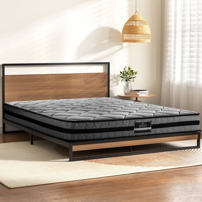 Artiss Metal Bed Frame Double Size Beds Platform with Mattress