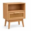 Naturlig Double Storage Bedside Table