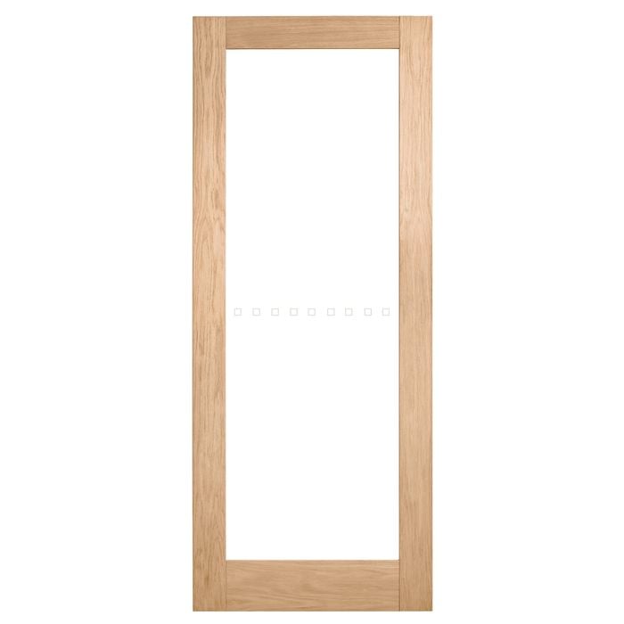 Corinthian 2040 x 820 x 35mm Internal Door White Oak Moda Clear Glass AMODG1