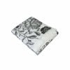 Botanical Printed Premium 60% Cotton 40% Linen Table Cloth With White Lace Edging 140 X 180 Cm / 4 Seater