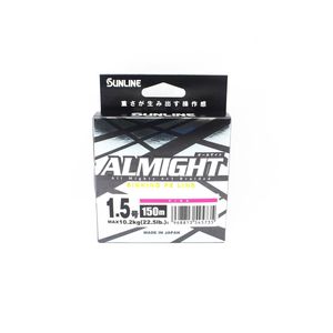 Sunline Almight x5 150m Pink Sinking Braid Fishing Line 22.5lb