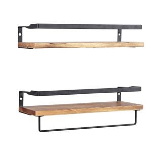 Levede Set Of 2 Floating Shelves Mounted Storage Shelves