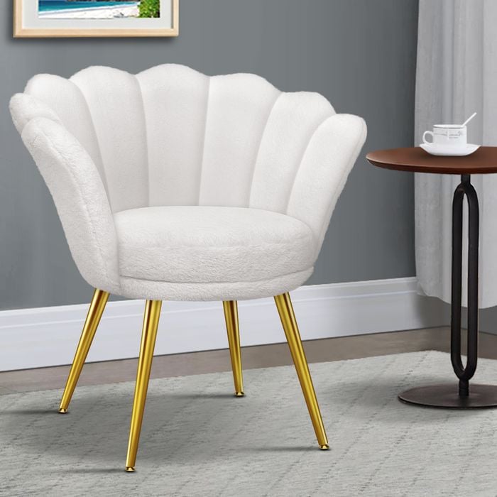 ALFORDSON Armchair Plush White