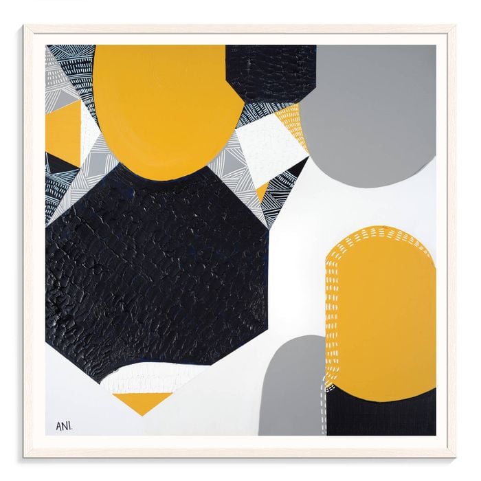 Artist Lane "Sunburnt Country 1  " by Ani Ipradjian - 41x41cm White Framed Print
