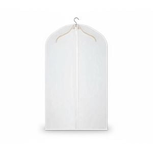 Pack of 10 Garment Bags Long, Clear Dust Bags, Closet Clothes Storage 60x140cm