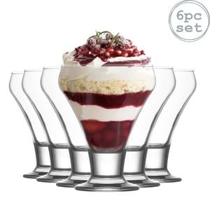 Lav 305ml Frosty Ice Cream Dessert Bowls - Set Of 12 Glass Sundae Cups For Ice Cream, Fruit, Mousse & Puddings
