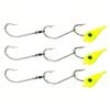 3x 40g TT Lures Bait Trolling Size 7/0 Tarpon Hooks Mackeral Rig - Charteuse
