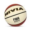 Nivia Size-6 Fiba Approved Basketball -Red/White
