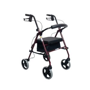 Safety and Mobility Aluminium Blue Height Adjustable Rollator