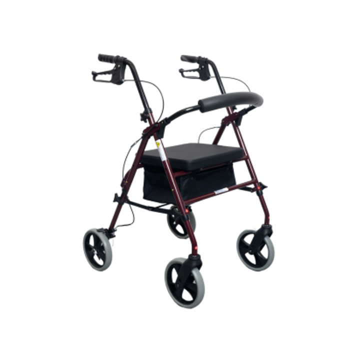 Safety and Mobility Aluminium Blue Height Adjustable Rollator