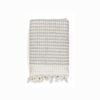 Miss April Pompom Turkish Cotton Bath Sheet Pale Grey