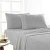 Park Avenue Split Queen Cotton Flannelette Bed Sheet Sets - Ash
