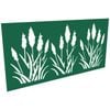 ProtectorAl 300 - 1200 x 1201 - 2400mm Dark Green / Gloss White Bullrush Unframed Composite Decorative Panel