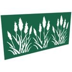 ProtectorAl 300 - 1200 x 1201 - 2400mm Dark Green / Gloss White Bullrush Unframed Composite Decorative Panel