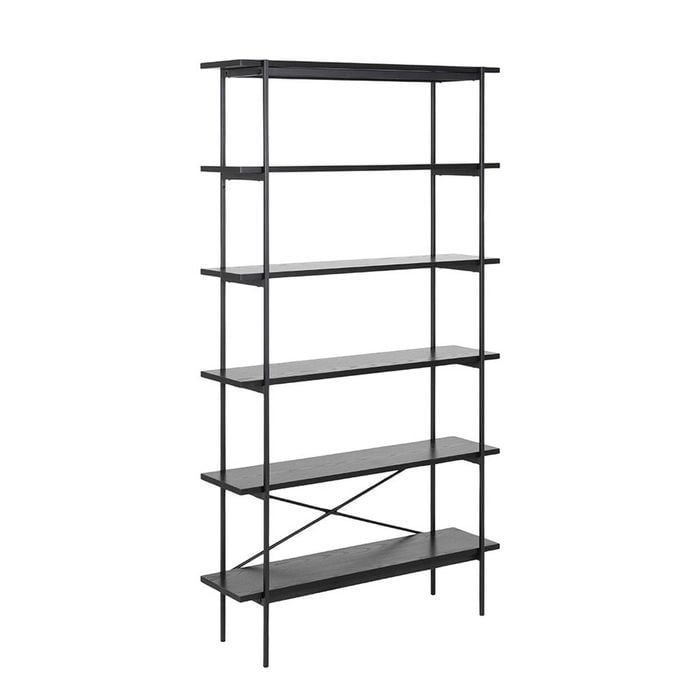 Modern Furniture KREMAN Shelving Unit 172x94cm - Black