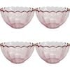4PK LVD Glass Bowl Decorative Home/Dining Tableware 11.5cm Plum/Gold