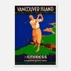 Galrie Vintage Vancouver Island Golf Travel Poster - A Nostalgic Home Decor, Poster Only, A2 42 x 60cm (16 x 24inch)