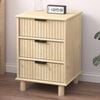 Sorrento 3 Drawer Side Table - Swedish Oak