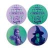 4pc Maxwell & Williams Wicked Themed Ceramic Coasters Set Multi Design 10cm