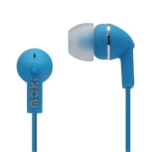 Moki Dots Noise Isolation On The Go Portable Music Earbuds - BLUE